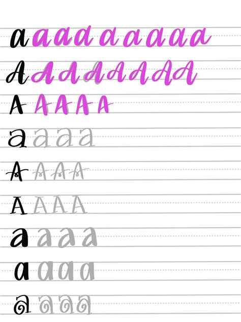 free hand lettering practice worksheets